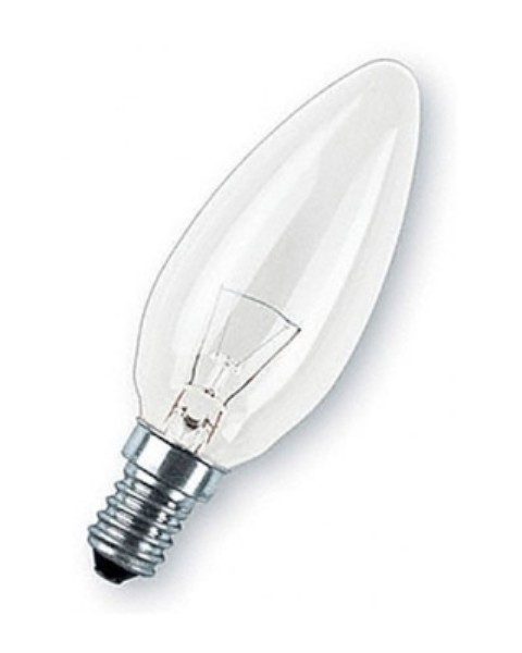 Лампа накаливания Osram B 40W прозрачная E14 cвеча  