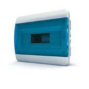 Щит распределительный внутренний пластиковый Tekfor 12 модулей, цвет дверцы - прозрачный синий (IP40) [BVS 40-12-1]