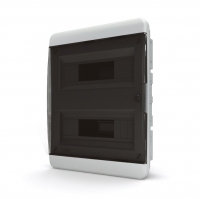 Щит распределительный внутренний пластиковый Tekfor 24 модуля, цвет дверцы - прозрачный черный (IP40) [BVK 40-24-1]