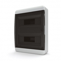 Щит распределительный наружный пластиковый Tekfor 24 модуля, цвет дверцы - прозрачный черный (IP40) [BNK 40-24-1]