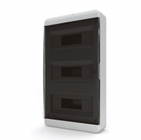 Щит распределительный наружный пластиковый Tekfor 36 модулей, цвет дверцы - прозрачный черный (IP40) [BNK 40-36-1]