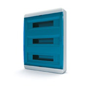 Щит распределительный наружный пластиковый Tekfor 54 модуля, цвет дверцы - прозрачный синий (IP40) [BNS 40-54-1]