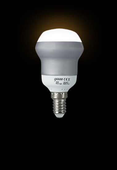 Энергосберегающая лампа Gauss R50 220-240V 9W 2700K E14  
