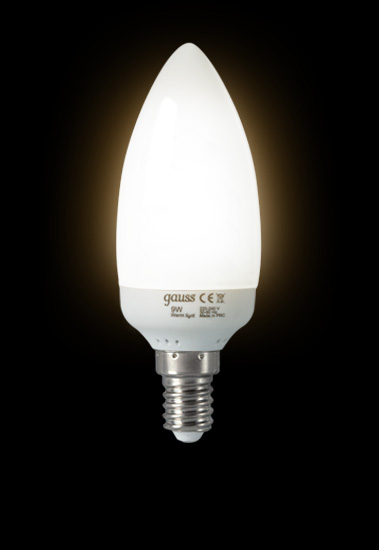 Энергосберегающая лампа Gauss CANDLE 220-240V 13W 2700K E14 