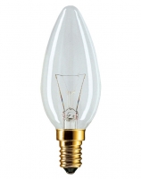Лампа накаливания Philips B35 40W с прозрачной колбой E14 свеча 